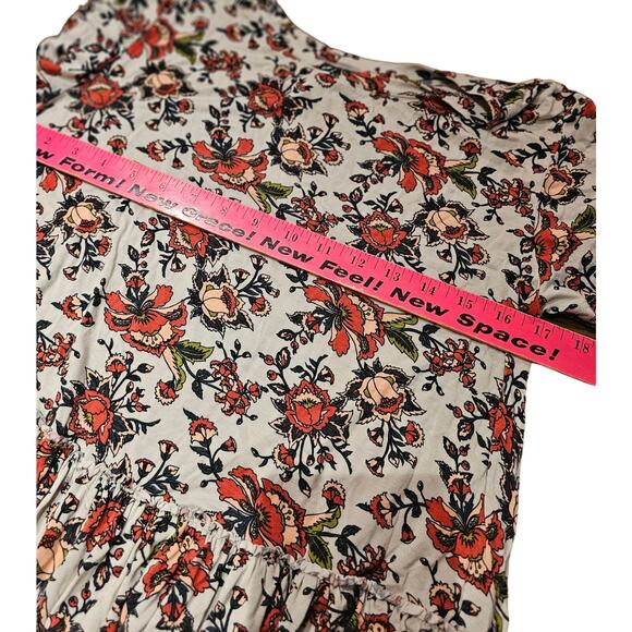 Agnes & Dora Top Womens Soft Swing Floral Ruffle Tunic Size XS (620) - Picture 5 of 6